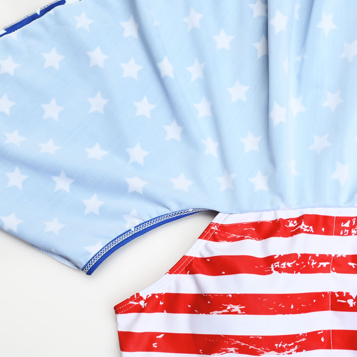 Flag Pattern Pregnancy Swimwear Summer Beachwear Tankini