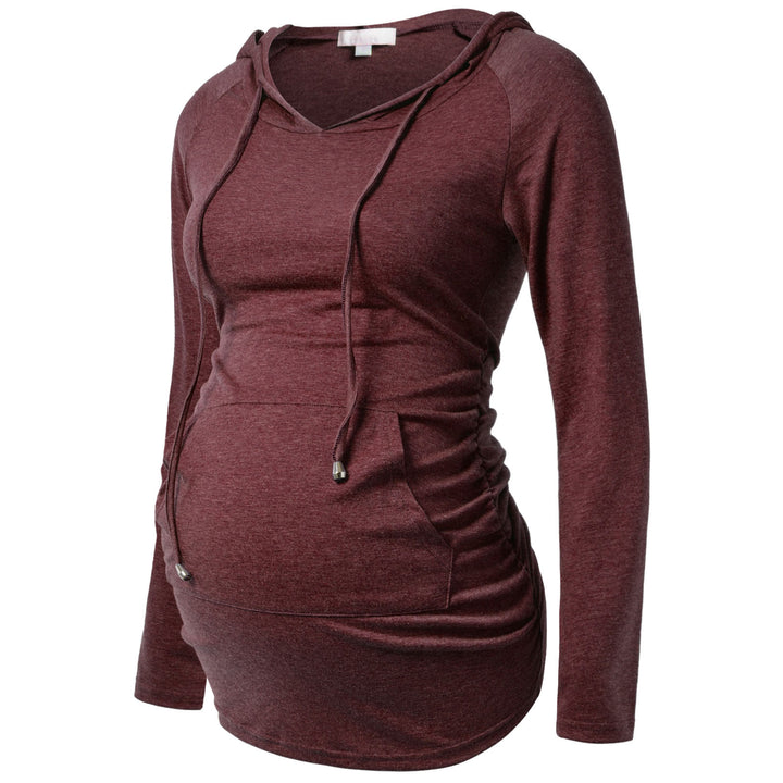 2PCs Bhome Long Sleeves Maternity Top with Pockets