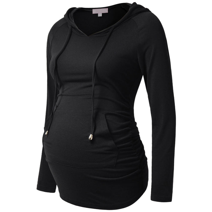 2PCs Bhome Long Sleeves Maternity Top with Pockets