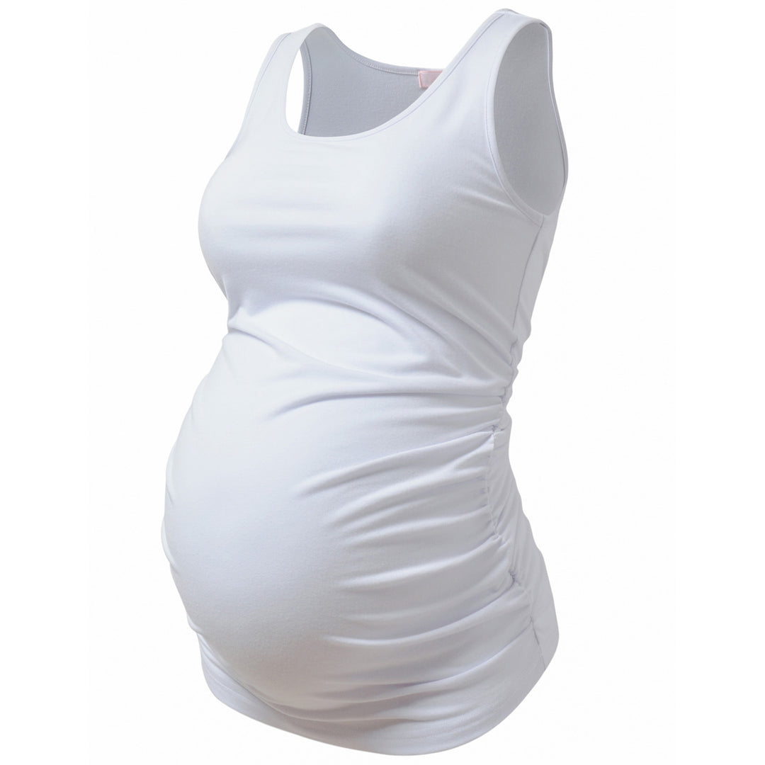 3 in 1 Plain Color Maternity Tank Tops in Ruched Sides