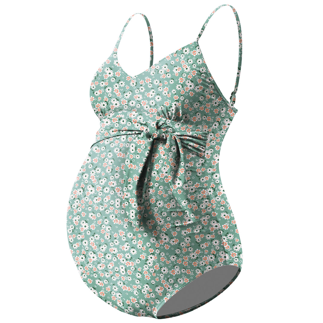 Plus Size Maternity Swim Top  Pregnany One Piece Swimwear – Bhome Maternity