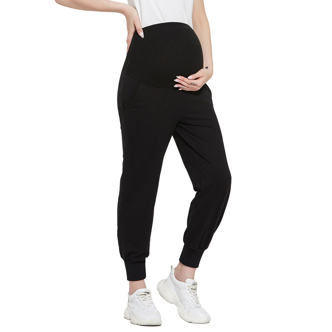 Pregnancy Joggers Workout Sweatpants with Pockets Loung