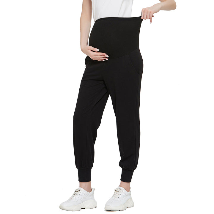 Pregnancy Joggers Workout Sweatpants with Pockets Loung