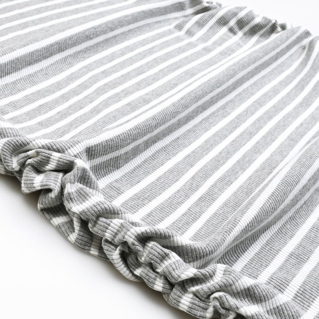 Striped Mock Neck Maternity Long Sleeve Sweater Knit