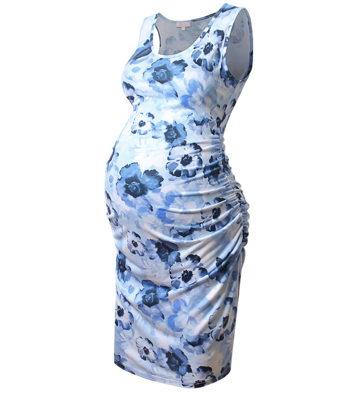 Stylish Bodycon Sleeveless Maternity Tank Dress