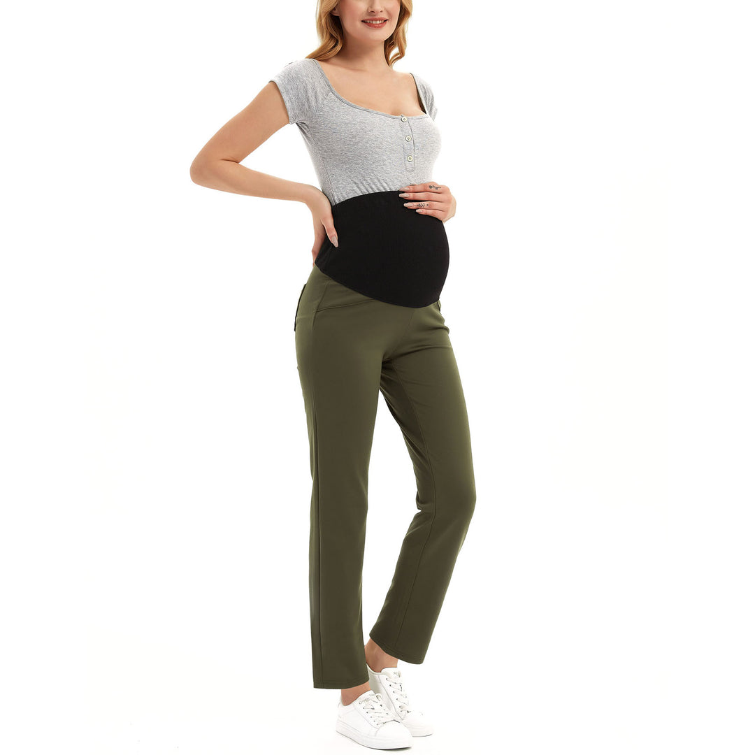 Maternity Pants for Work  High Waisted Pants – Bhome Maternity