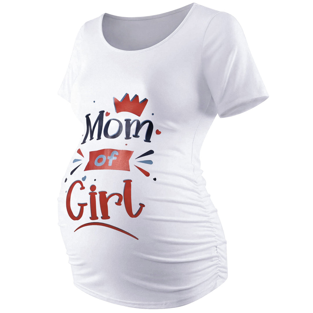 Mom of Boys/Girls Short Sleeve Maternity Tee