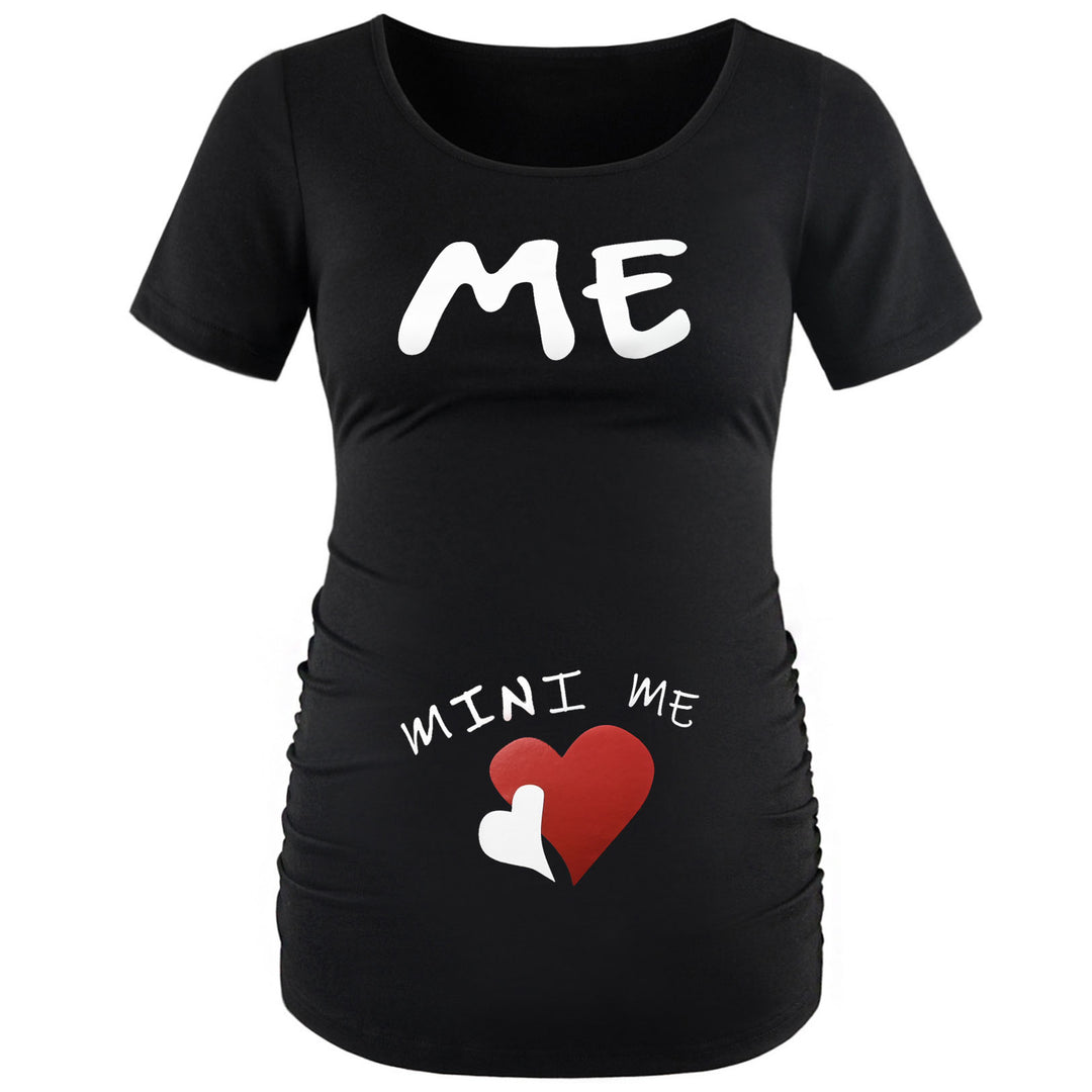 Mini Me with Heart Short Sleeve Maternity Top