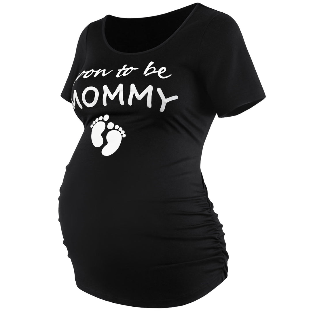 Now to Be Mommy Short Sleeve Maternity Top