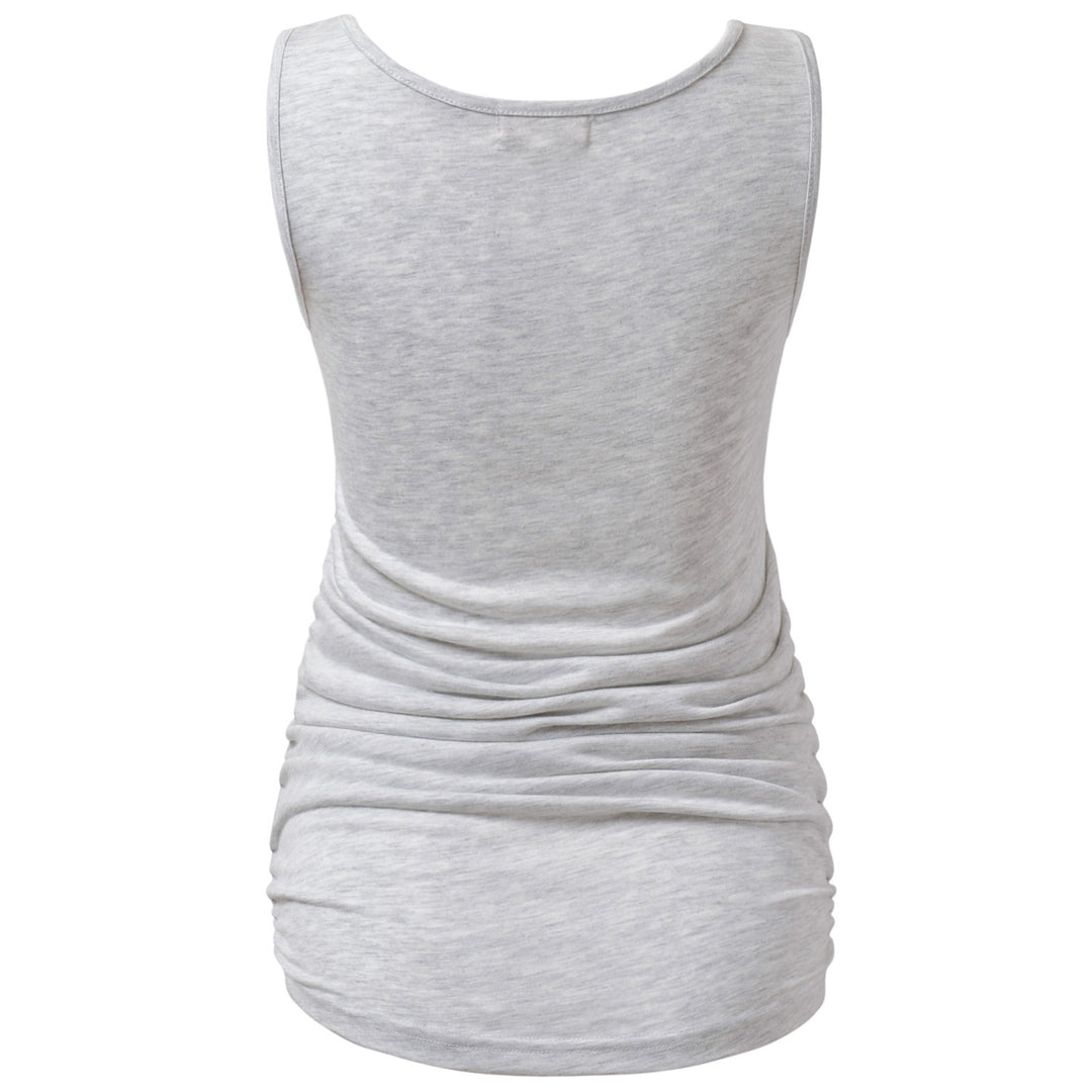 Sleeveless Ruched Tank Tops Maternity Vest