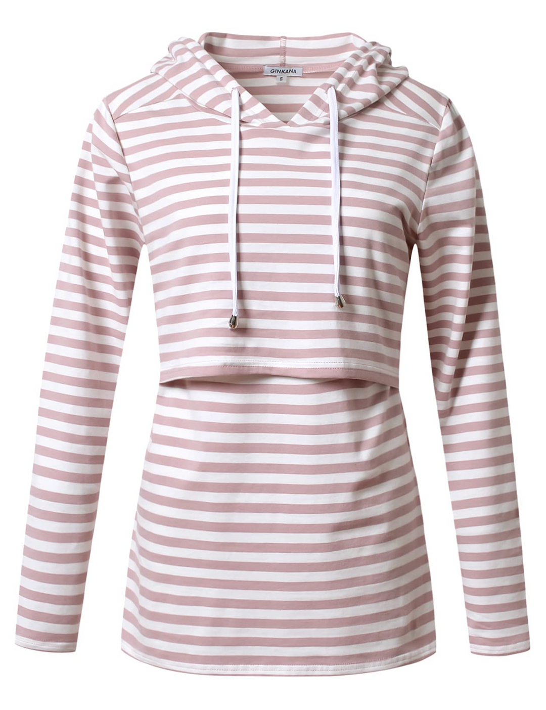 Bhome Nursing Stripe Long Sleeves Breastfeeding Sweatshirts