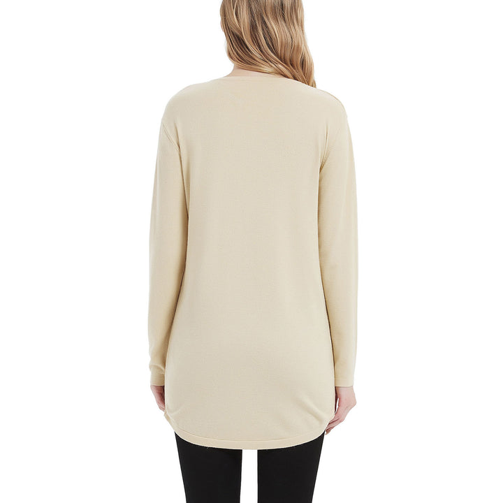Bhome V Neck Maternity Sweater with Side Split Zipper