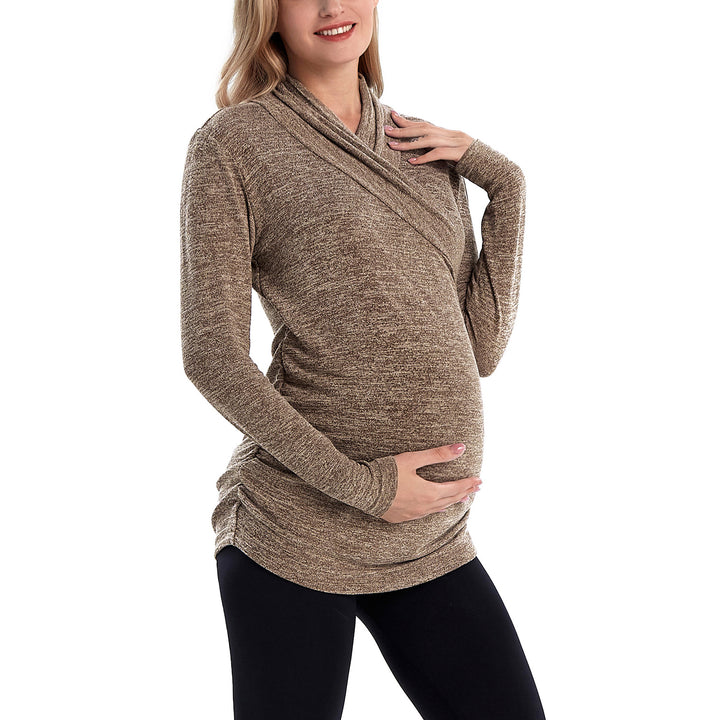 Women's Maternity Long Sleeve Fashionable Sweater