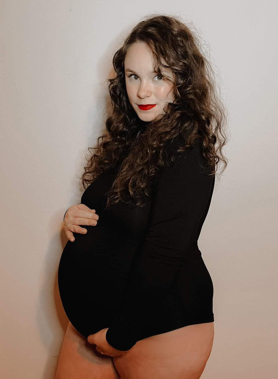  Bhome Maternity Bodysuit for Photoshoot V Neck Short