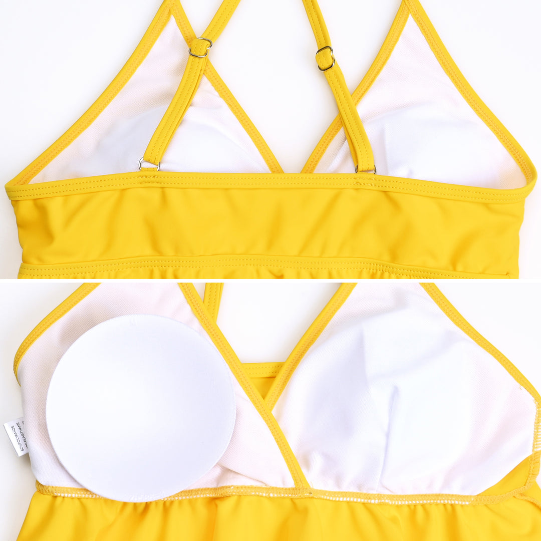 Plain Color Maternity Bikini Set